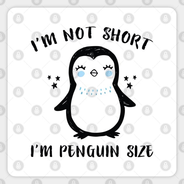 Penguin Size Magnet by LuckyFoxDesigns